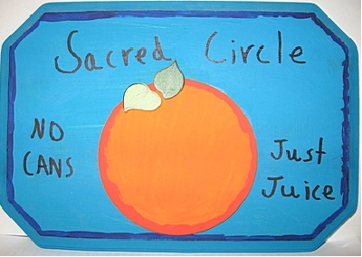 Orange Juice Theory plaque by Shea Megale